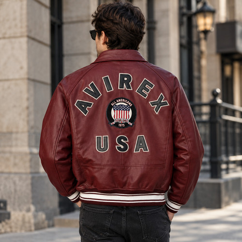 Men avirex burgundy - men,